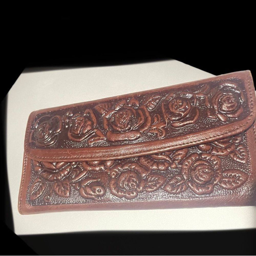 Leather tooled wallet